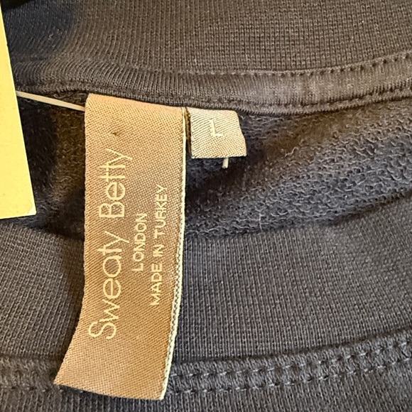 Sweaty Betty After Class Sweatshirt NWT Navy - Sz Large - Picture 6 of 8